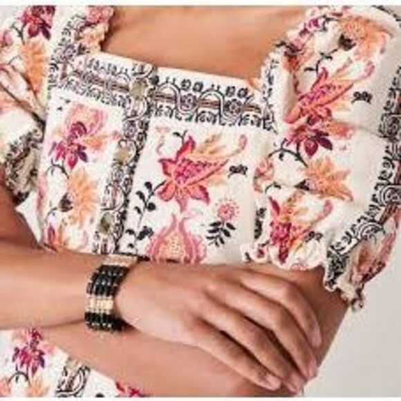 Spartina Catrina Denim Dress in floral Linden Thistle Stripe Women’s Size XS - Picture 5 of 11